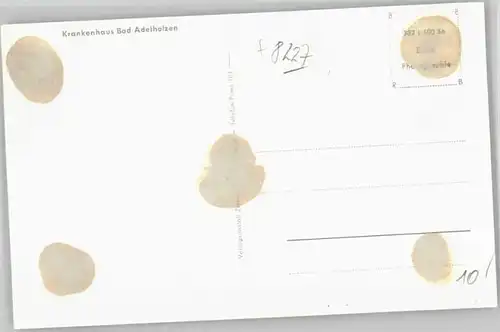 Bad Adelholzen Oberbayern Bad Adelholzen Krankenhaus ungelaufen ca. 1955 / Siegsdorf /Traunstein LKR