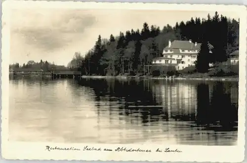 Laufen Salzach Restaurant Seebad x 1938