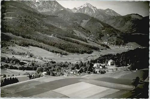Alzing Traunstein Fliegeraufnahme o 1958