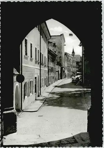 Laufen Salzach Laufen Salzach Rottmayrplatz ungelaufen ca. 1965 / Laufen /Berchtesgadener Land LKR