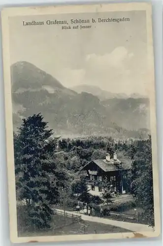 Schoenau Berchtesgaden Landhaus Grafenau x 1924