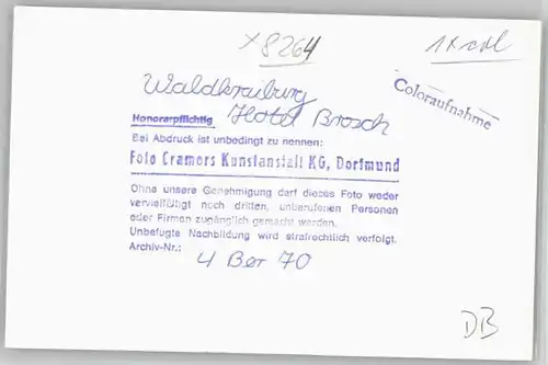 wd82805 Waldkraiburg Waldkraiburg Hotel Brosch Kategorie. Waldkraiburg Alte Ansichtskarten