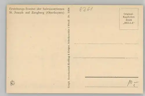 Zangberg Zangberg Erziehungsinstitut St. Josef ungelaufen ca. 1920 / Zangberg /Muehldorf Inn LKR