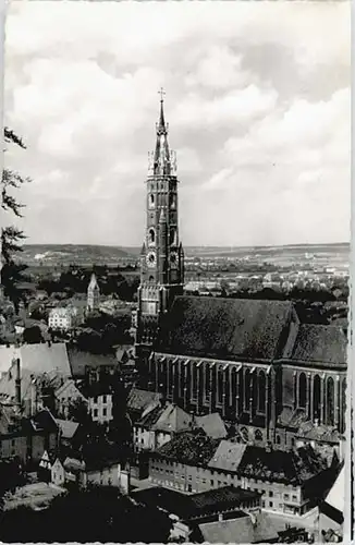 Landshut Isar Landshut Isar Martins Kirche  ungelaufen ca. 1955 / Landshut /Landshut LKR