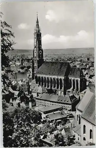 Landshut Isar St. Martins Kirche  Feldpost  x 1957