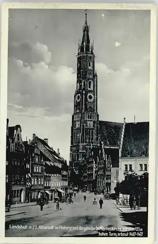 Landshut Isar St. Martins Kirche  x 1933