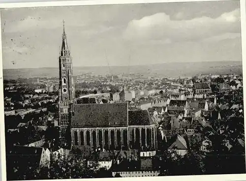 Landshut Isar St. Martins Kirche  x 1947