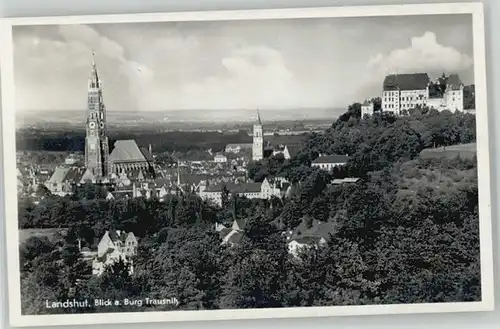Landshut Isar Landshut Isar Burg Trausnitz ungelaufen ca. 1955 / Landshut /Landshut LKR