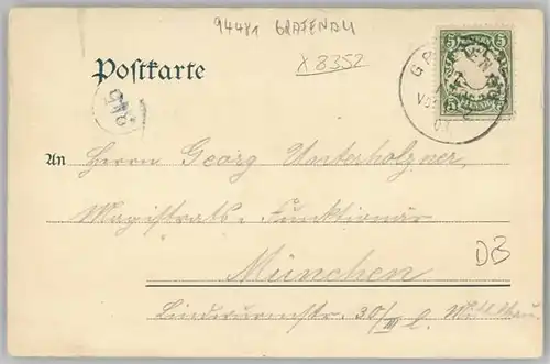 Grafenau Niederbayern  x 1903