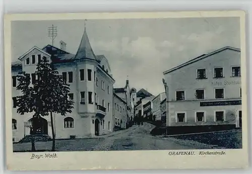 Grafenau Niederbayern Grafenau Niederbayern Kirchstrasse ungelaufen ca. 1920 / Grafenau /Freyung-Grafenau LKR