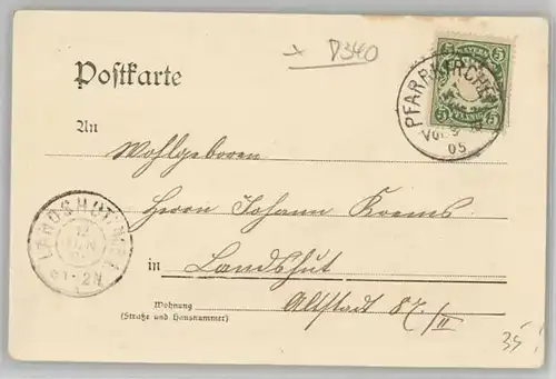 Pfarrkirchen Niederbayern Pfarrkirchen Niederbayern Gartlberg x 1905 / Pfarrkirchen /Rottal-Inn LKR