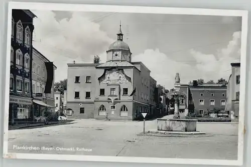 Pfarrkirchen Niederbayern Pfarrkirchen Niederbayern Rathaus ungelaufen ca. 1955 / Pfarrkirchen /Rottal-Inn LKR