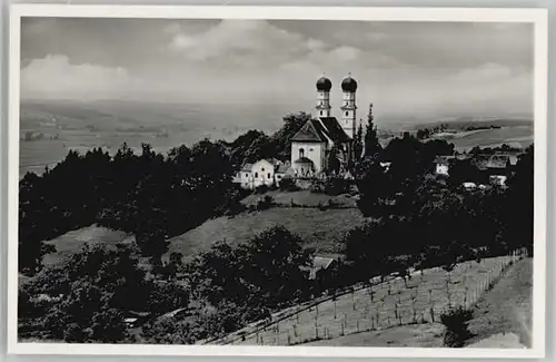 Pfarrkirchen Niederbayern Pfarrkirchen Niederbayern Kirche Gartlberg ungelaufen ca. 1955 / Pfarrkirchen /Rottal-Inn LKR