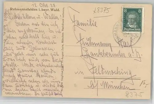 Ruhmannsfelden  x 1928