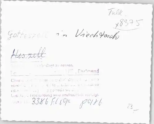 Gotteszell Fliegeraufnahme o 1959