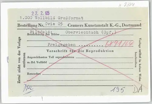 Oberviechtach Fliegeraufnahme o 1964