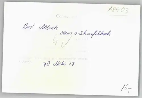 Bad Abbach Haus Schwefelbach o 1978