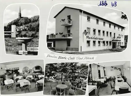 Bad Abbach Bad Abbach Pension Park Cafe ungelaufen ca. 1965 / Bad Abbach /Kelheim LKR