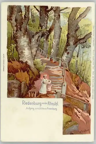 Riedenburg Altmuehltal Riedenburg KuenstlerH. Treiber ungelaufen ca. 1900 / Riedenburg /Kelheim LKR