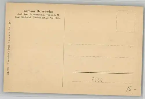 Herrenwies Herrenwies Kurhaus * / Forbach /Rastatt LKR