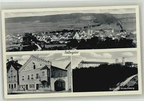 Beilngries Beilngries Gasthaus Krone  Schloss Hirschberg   / Beilngries /Eichstaett LKR