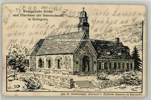Beilngries Beilngries Kuenstlerkarte M. Westermayer x 1929 / Beilngries /Eichstaett LKR