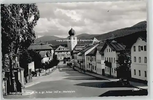 we02106 Lam Oberpfalz Lam Marktplatz x 1957 Kategorie. Lam Alte Ansichtskarten