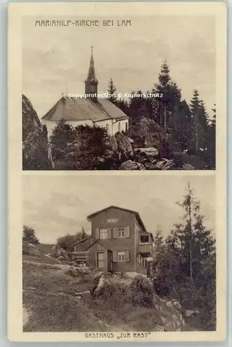 Lam Oberpfalz Gasthaus zur Rast Mariahilf Kirche * 1920