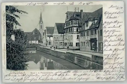 Schwabach Fleischbruecke x 1906