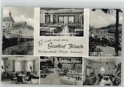 Heiligenstadt Oberfranken Gasthof Hoesch x 1959