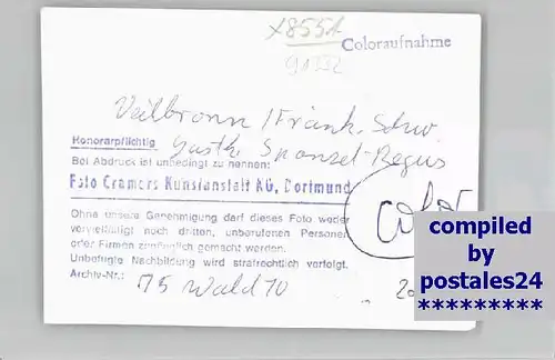 we04338 Veilbronn Veilbronn Gasthaus Sponsel Regus Kategorie. Heiligenstadt i.OFr. Alte Ansichtskarten