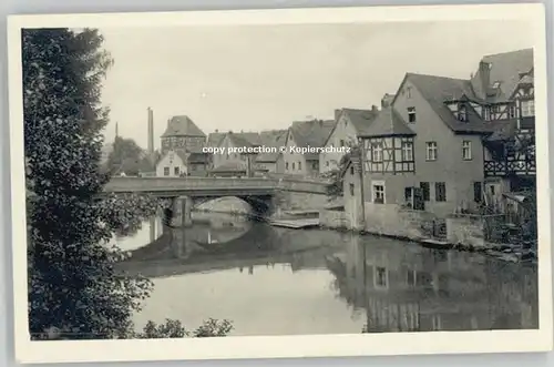 Lauf Pegnitz Lauf Pegnitz Wasserbruecke ungelaufen ca. 1930 / Lauf (Pegnitz) /Nuernberger Land LKR