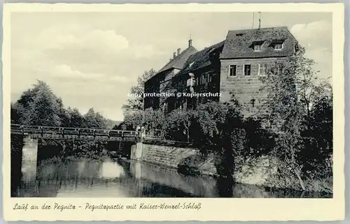 Lauf Pegnitz Lauf Pegnitz Schloss ungelaufen ca. 1930 / Lauf (Pegnitz) /Nuernberger Land LKR