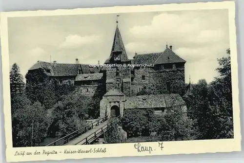 Lauf Pegnitz Kaiser Wenzel Schloss  * 1940