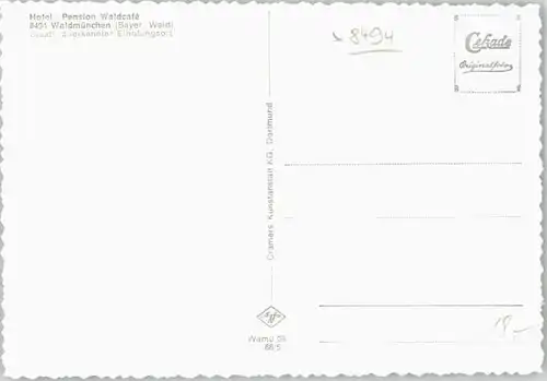 Waldmuenchen Hotel Waldcafe * 1965