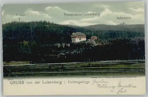 Wunsiedel Wunsiedel Fichtelgebirge Restaurant Luisenburg x 1904 / Wunsiedel /Wunsiedel LKR