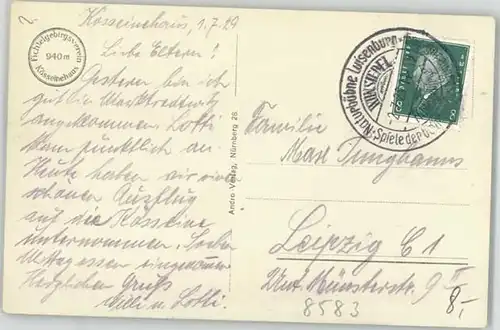 Wunsiedel Wunsiedel Fichtelgebirge Koesseinegipfel Unterkunftshaus x 1929 / Wunsiedel /Wunsiedel LKR