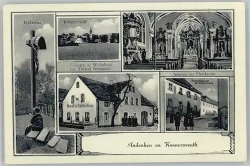 Konnersreuth Feldkreuz Pfarrhaus Resls Stuebchen * 1921-1965