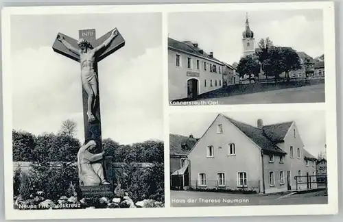 Konnersreuth Friedhofskreuz Haus der Therese Neumann * 1921-1965