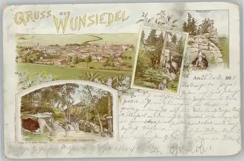 Wunsiedel Wunsiedel Fichtelgebirge Luisenburg x 1895 / Wunsiedel /Wunsiedel LKR