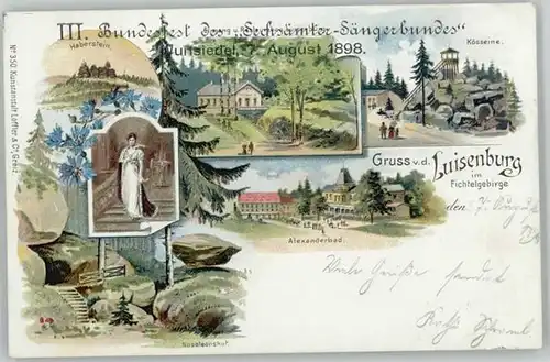 Wunsiedel Wunsiedel Fichtelgebirge Luisenburg Alexanderbad Haberstein x 1898 / Wunsiedel /Wunsiedel LKR