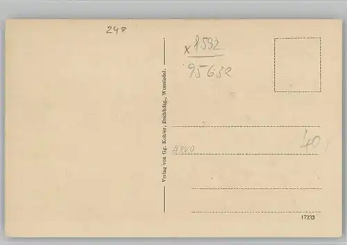 Wunsiedel Wunsiedel Fichtelgebirge KuenstlerFelle * 1918 / Wunsiedel /Wunsiedel LKR