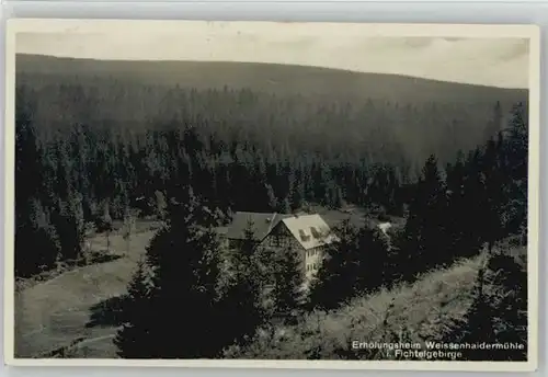 Weissenstadt [Stempelabschlag] Erholungsheim Weissenhaidermuehle x 1931