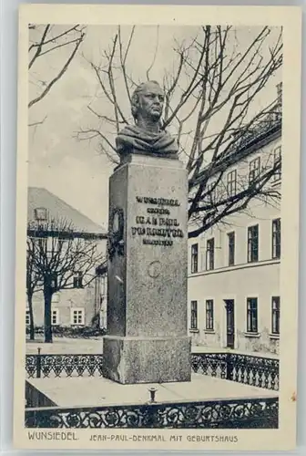 Wunsiedel Wunsiedel Fichtelgebirge Jean Paul Denkmal  * 1920 / Wunsiedel /Wunsiedel LKR