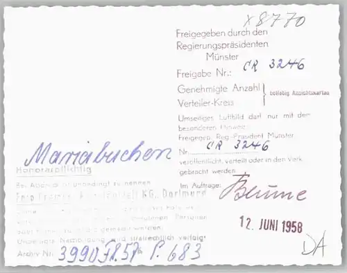 Lohr Main Lohr Main Fliegeraufnahme Mariabuchen * / Lohr a.Main /Main-Spessart LKR