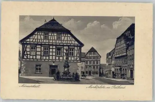 Muennerstadt Marktplatz Rathaus *