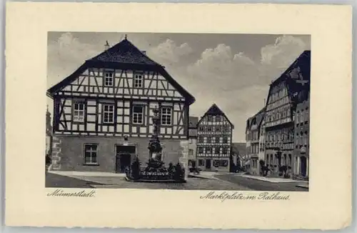 Muennerstadt Marktplatz Rathaus  *