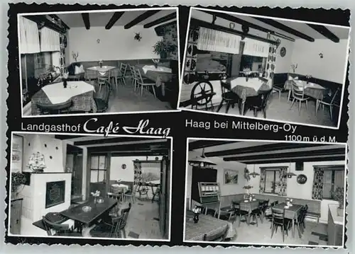 Mittelberg Oy Gasthof Cafe Haag * 1965