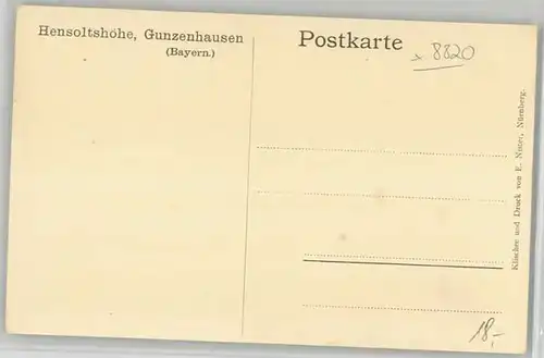 Gunzenhausen Altmuehlsee Gunzenhausen Altmuehlsee Diakonissen Mutterhaus ungelaufen ca. 1920 / Gunzenhausen /Weissenburg-Gunzenhausen LKR