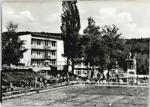 Gunzenhausen Altmuehlsee Gunzenhausen Altmuehlsee Hotel Restaurant Am Stadtbad ungelaufen ca. 1965 / Gunzenhausen /Weissenburg-Gunzenhausen LKR